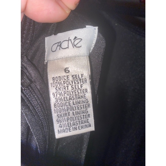 Women's Cache Dress Size 6 Black Silver - Picture 2 of 7